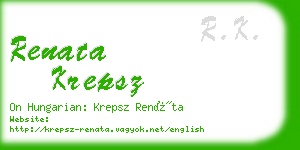 renata krepsz business card